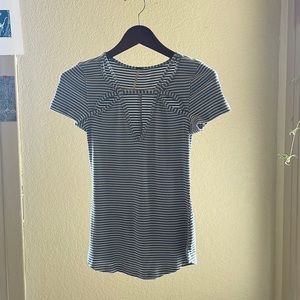 Free people blu and white striped top